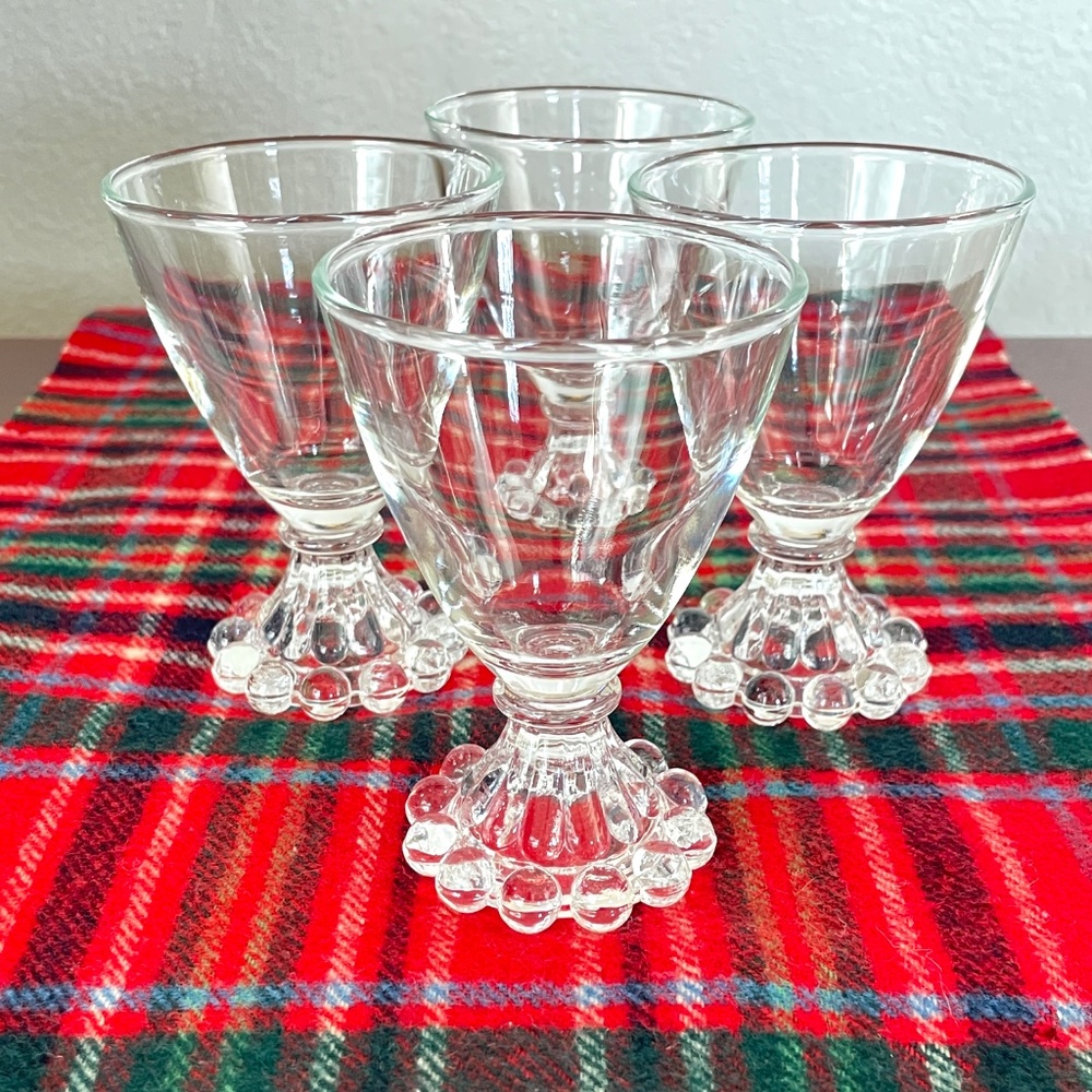 Vintage Anchor Hocking Berwick-Boopie LIQUOR COCKTAIL GLASSES Set of 4